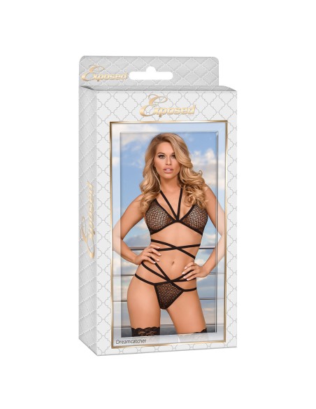 Ensemble de Lingerie Exposed Noir (L/XL)