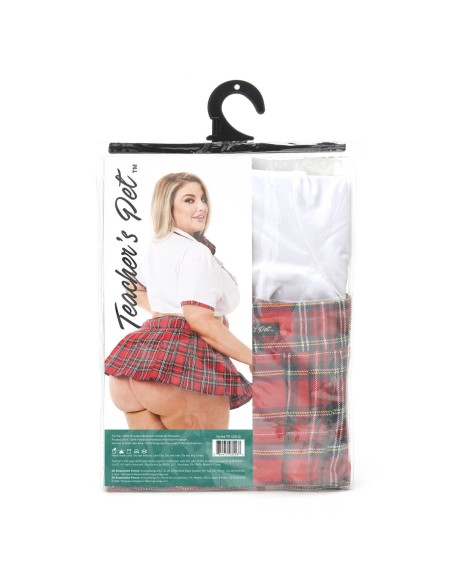 Costume Érotique Teacher’s Pet School Girl Rouge Queen size