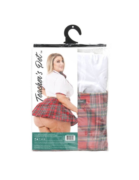 Costume Érotique Teacher’s Pet School Girl Rouge Queen size