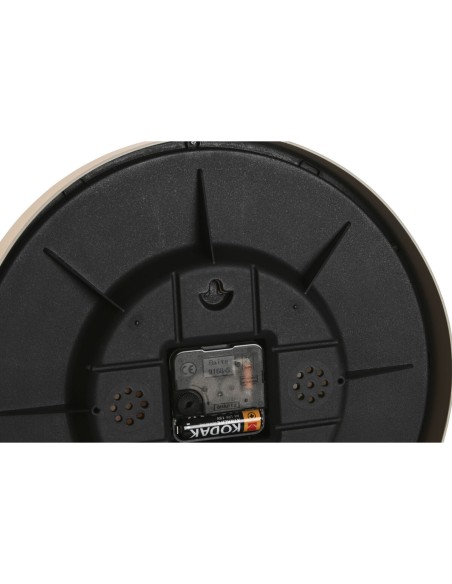 Horloge Murale Home ESPRIT Marron Naturel PVC Bois 30 x 4,7 x 30 cm (2 Unités)