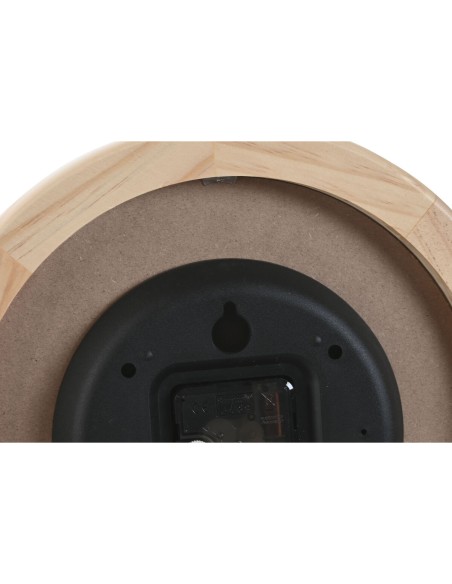 Horloge Murale Home ESPRIT Beige Naturel Bois 30 x 5 x 30 cm (2 Unités)