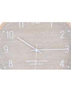 Horloge Murale Home ESPRIT Beige Gris PVC 30 x 4 x 30 cm (2 Unités) 2