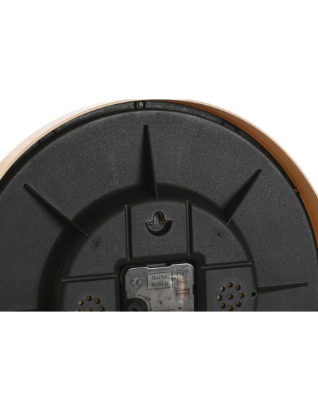 Horloge Murale Home ESPRIT Beige Naturel PVC Bois 30 x 4,7 x 30 cm (2 Unités)