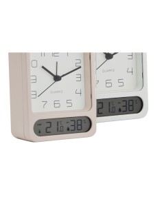 Horloge de table Home ESPRIT Blanc (2 Unités) 2