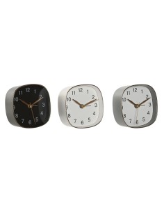 Horloge de table Home ESPRIT Blanc Noir Gris Doré Moderne (3 Unités)