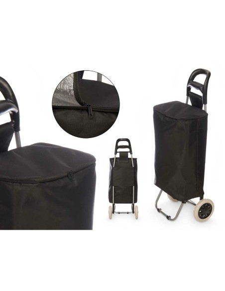Panier à Courses Kinvara RS-020 BLACK Noir 32 L 94 x 9 x 34,5 cm (6 Unités)
