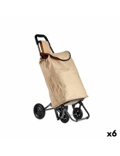 Panier à Courses Kinvara WR3069-3 Noir Beige 30 L 22 x 98 x 38 cm (6 Unités)