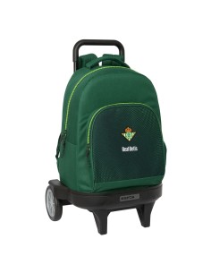 Cartable à roulettes Real Betis Balompié Vert 33 x 45 x 22 cm