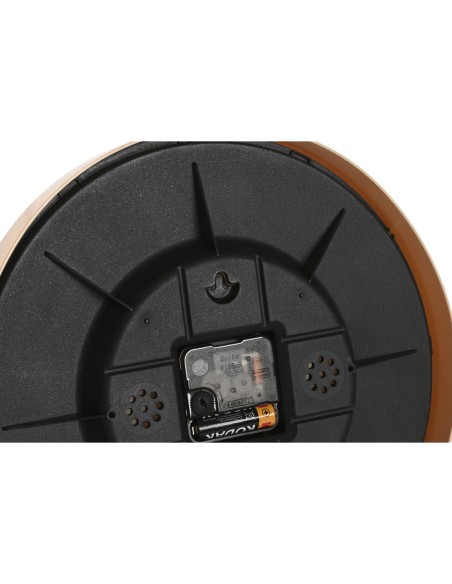 Horloge Murale Home ESPRIT Marron Naturel PVC Bois 30 x 4,7 x 30 cm (2 Unités)
