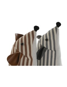 Support de porte Home ESPRIT Polyester 13 x 13 x 26 cm (2 Unités) 2
