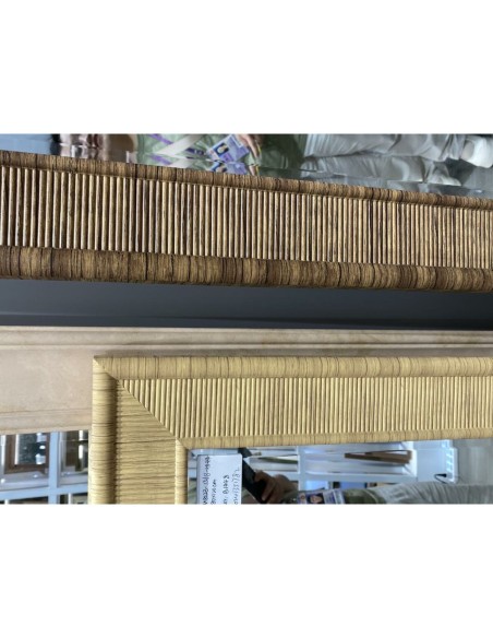 Miroir mural Home ESPRIT Beige Naturel Scandi 60 x 2 x 90 cm (4 Unités)