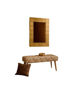 Miroir mural Home ESPRIT Doré 117 x 3 x 87 cm 2