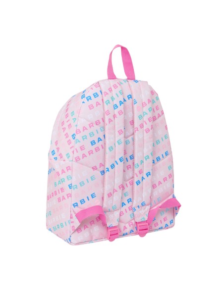 Cartable Barbie Logomania Rose clair 33 x 42 x 15 cm