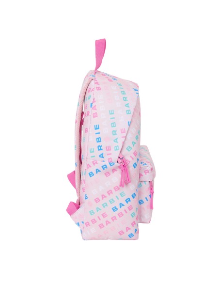 Cartable Barbie Logomania Rose clair 33 x 42 x 15 cm