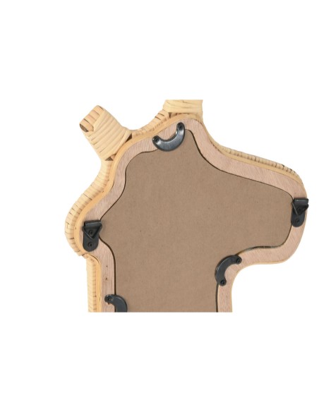 Miroir mural Home ESPRIT Naturel 43 x 3 x 60 cm (2 Unités)