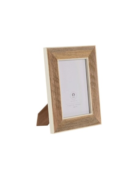Cadre photo Home ESPRIT Blanc Naturel Résine Bois de manguier Urbaine
