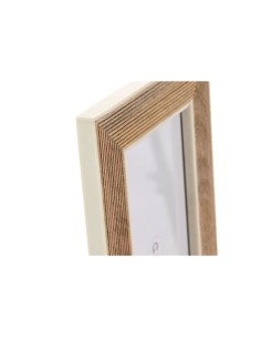 Cadre photo Home ESPRIT Blanc Naturel Résine Bois de manguier Urbaine 2