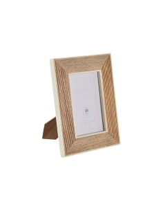 Cadre photo Home ESPRIT Blanc Naturel Résine Bois de manguier Urbaine