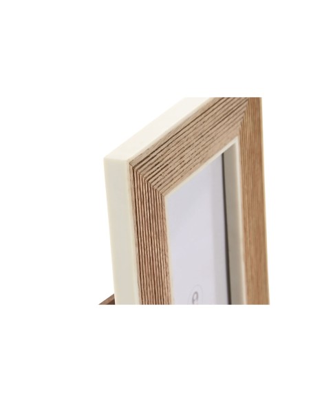 Cadre photo Home ESPRIT Blanc Naturel Résine Bois de manguier Urbaine