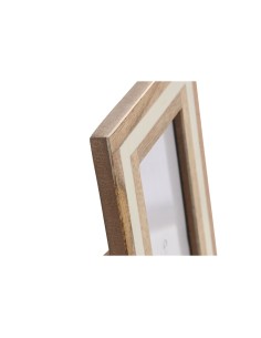 Cadre photo Home ESPRIT Blanc Naturel Os Bois de manguier Urbaine 2