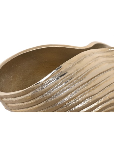 Centre de Table Home ESPRIT Doré Abstrait Moderne 30 x 16 x 14 cm