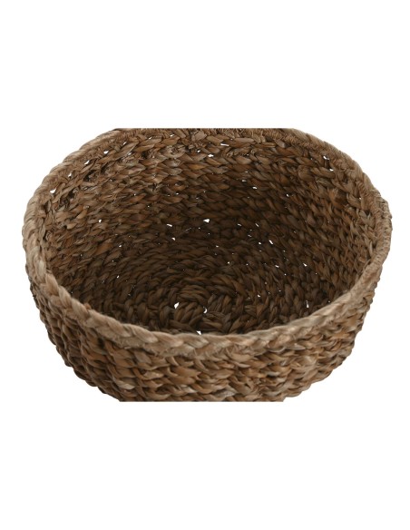 Set de basket Home ESPRIT Naturel Fibre naturelle Boho 30 x 30 x 13 cm (3 Pièces)