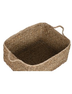 Set de basket Home ESPRIT Naturel Fibre naturelle Boho 50 x 40 x 30 cm (3 Pièces) 2