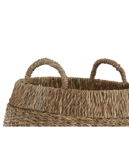 Set de basket Home ESPRIT Naturel Métal Herbier marin Boho (3 Pièces)