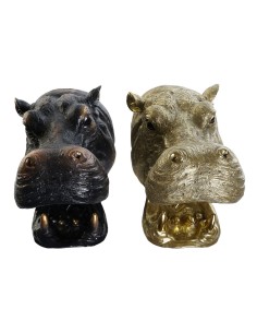 Applique Murale DKD Home Decor Cuivre Doré 50 W Colonial Hippopotame 220 V 35 x 23 x 34 cm (2 Unités)