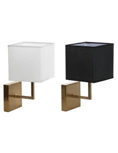 Applique Murale DKD Home Decor Blanc Noir Doré 50 W 220 V 15 x 19 x 27 cm 15 x 19 x 30 cm (2 Unités)