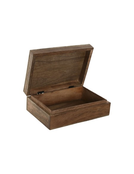 Boîte à bijoux Home ESPRIT Multicouleur Bois de manguier 25 x 17,5 x 8 cm (2 Unités)