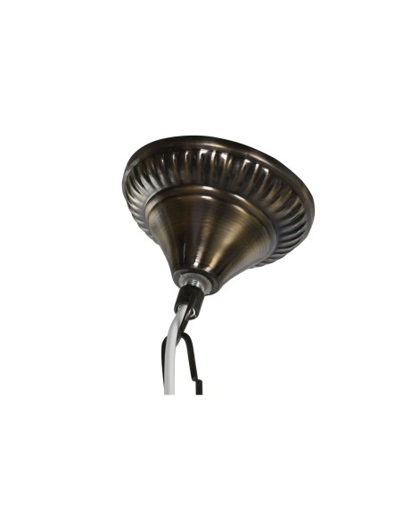 Suspension Home ESPRIT Vert Bleu ciel Métal Verre 25 W 23 x 23 x 66 cm (2 Unités)