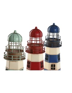 Figurine Décorative Home ESPRIT Bleu Rouge Crème Bleu ciel 13 x 13 x 32 cm (3 Unités) 2