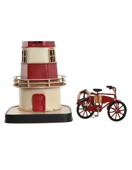 Figurine Décorative Home ESPRIT Bleu Rouge Crème Bleu ciel 13 x 13 x 32 cm (3 Unités)