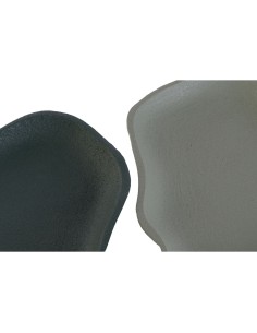 Vide-poches Home ESPRIT Aluminium 18 x 18 x 1,5 cm (2 Unités) 2