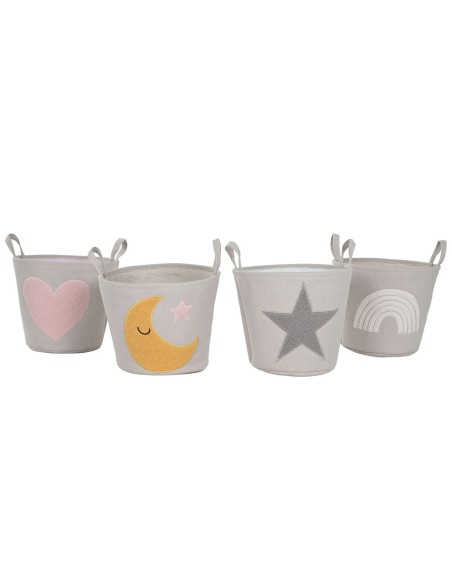 Panier Home ESPRIT Multicouleur (4 Unités)