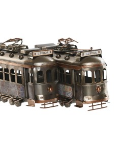 Figurine Décorative Home ESPRIT Doré Argenté Train Vintage 20 x 7 x 12 cm 2