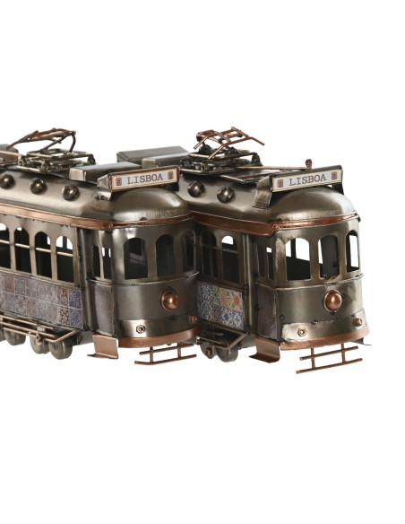 Figurine Décorative Home ESPRIT Doré Argenté Train Vintage 20 x 7 x 12 cm