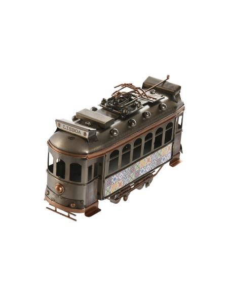 Figurine Décorative Home ESPRIT Doré Argenté Train Vintage 20 x 7 x 12 cm