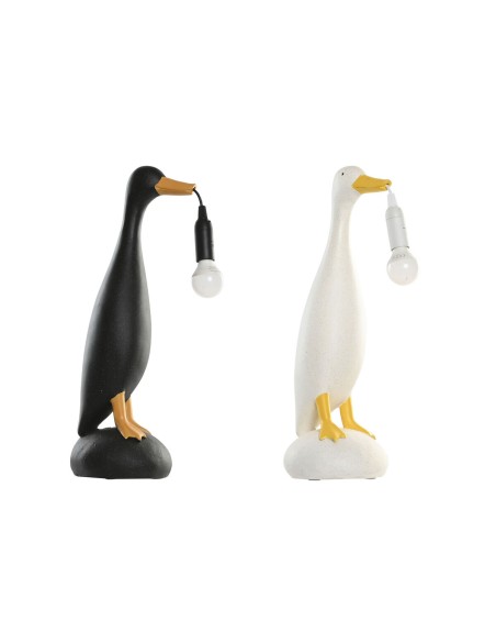 Lampe de bureau Home ESPRIT Jaune Blanc Noir 25 W 220 V (2 Unités)