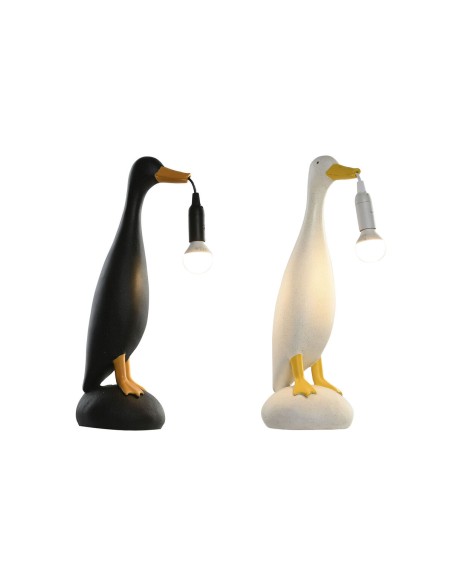 Lampe de bureau Home ESPRIT Jaune Blanc Noir 25 W 220 V (2 Unités)