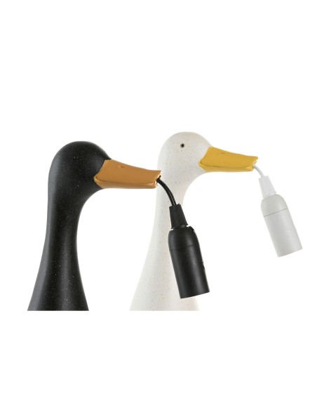 Lampe de bureau Home ESPRIT Jaune Blanc Noir 25 W 220 V (2 Unités)
