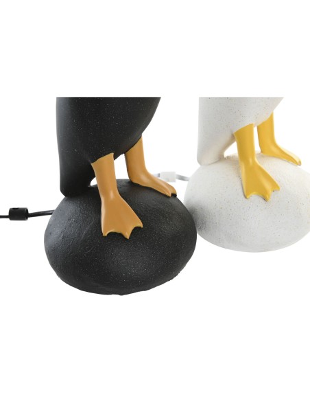 Lampe de bureau Home ESPRIT Jaune Blanc Noir 25 W 220 V (2 Unités)
