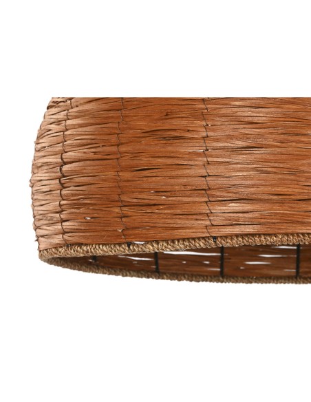 Écran de lampe Home ESPRIT Brun foncé 70 x 70 x 50 cm (3 Pièces)
