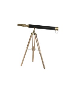 Figurine Décorative Home ESPRIT Marron Doré Vintage Télescope 63 x 40 x 70 cm