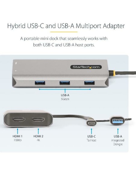 Kit de réparation Startech 167B-USBC-MULTIPORT