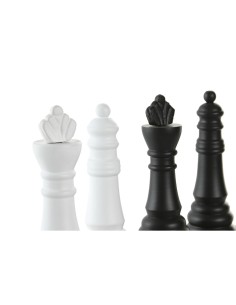 Figurine Décorative Home ESPRIT Blanc Marron Noir Vintage 7 x 7 x 23 cm (4 Unités) 2