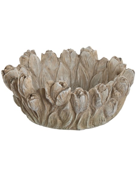 Centre de Table Home ESPRIT Gris Shabby Chic Finition vieillie 23 x 23 x 10 cm