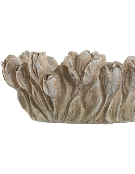 Centre de Table Home ESPRIT Gris Shabby Chic Finition vieillie 23 x 23 x 10 cm