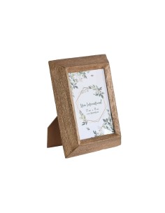 Cadre photo Home ESPRIT Naturel Verre Bois de manguier Montagne
